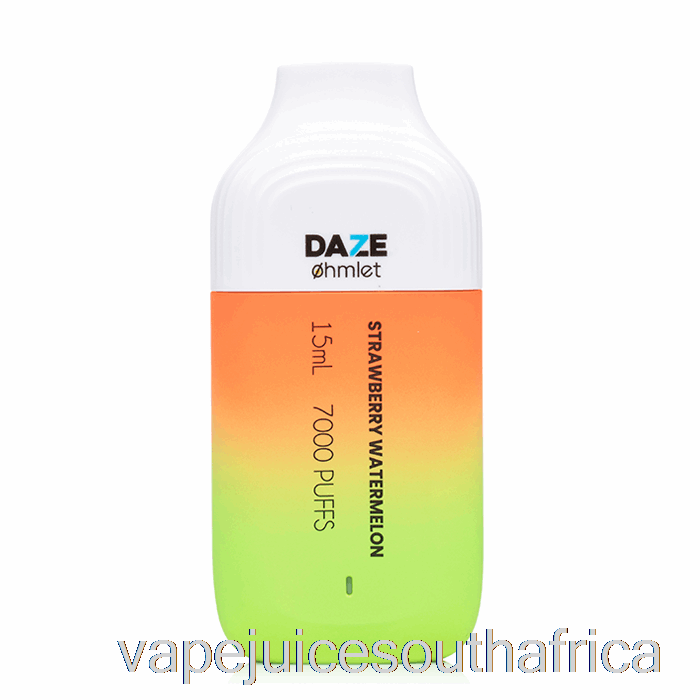 Vape Juice South Africa 7 Daze Ohmlet 7000 0% Zero Nicotine Disposable Strawberry Watermelon